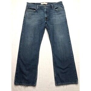 LEVIS 527 Boot Jeans Men 36x30 Whisker Light Wash Denim Blue Cowboy Western